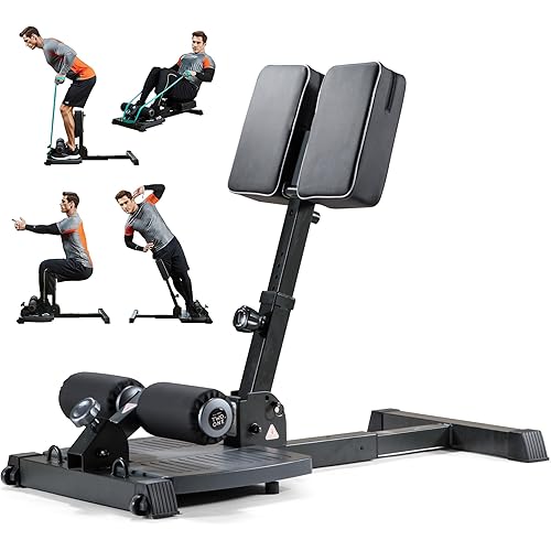 leikefitness Sissy Squat Machine, Deluxe Multi-Function Deep Sissy Squat Bench Workout Station, Leg Exercise Machine for Home Gym