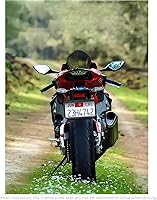 Vista 6 de XCLPF - Marcos de placa de matrícula de silicona para motocicleta, soporte para placa de matrícula de motocicleta, placa trasera de 4x7 pulgadas