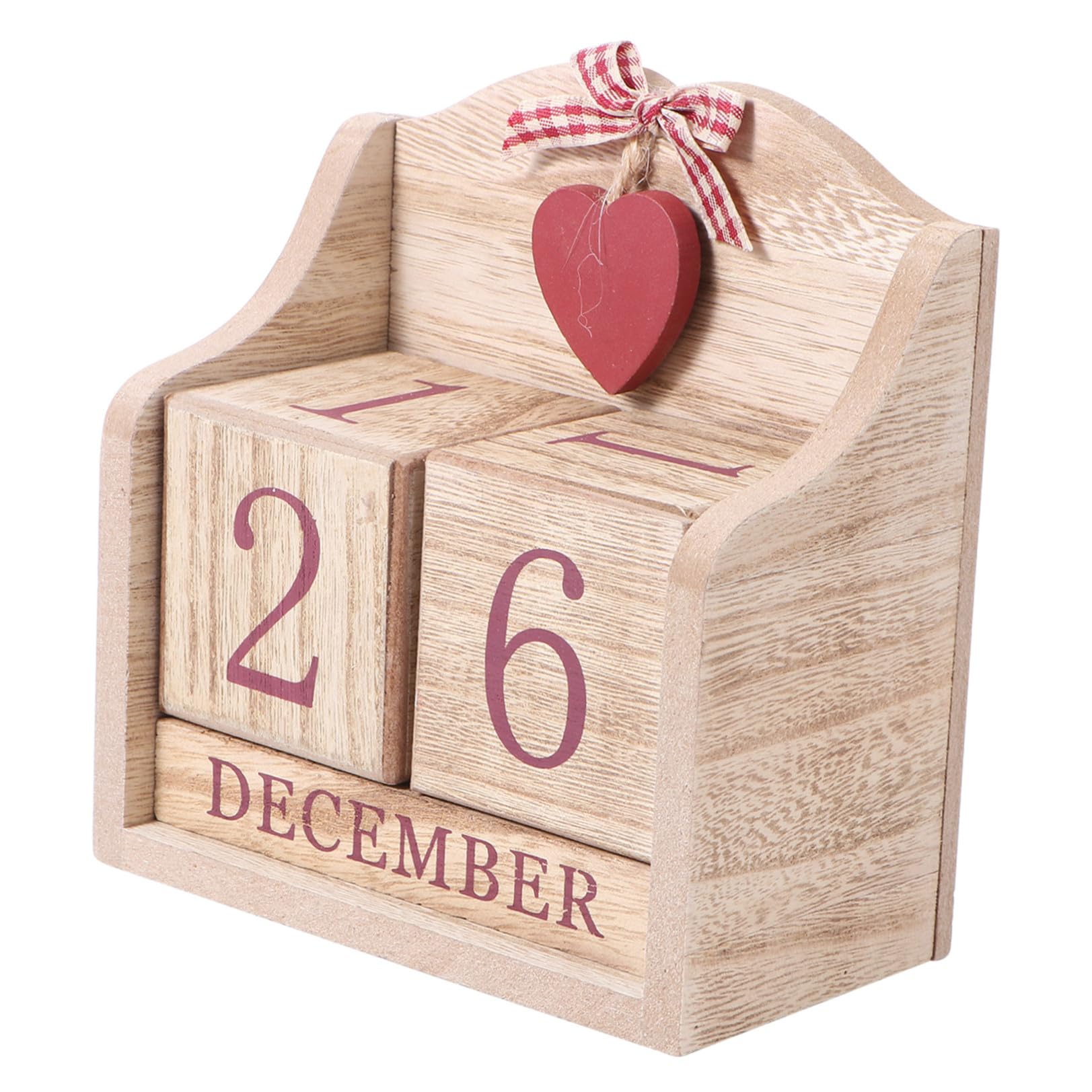 Uonlytech Calendario in Retrò Cambio Data Manuale, Decorazione Unica per Casa e Regalo Artigianale