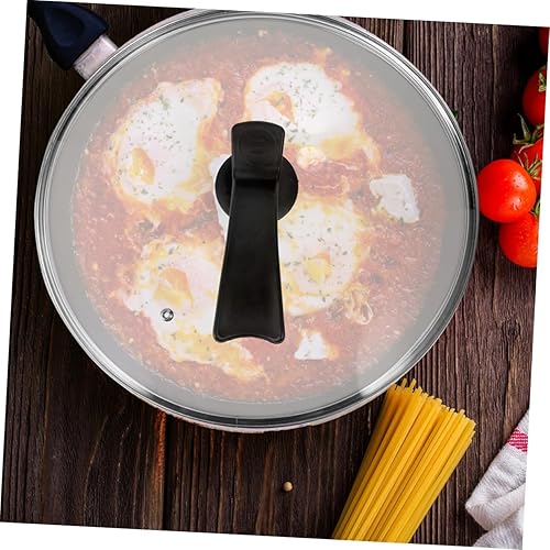 Miniatura 3 de 1 pieza cubierta de olla de silicona utensilios de cocina de acero inoxidable tapas de olla de repuesto tapa de vidrio templado cazuela utensilios