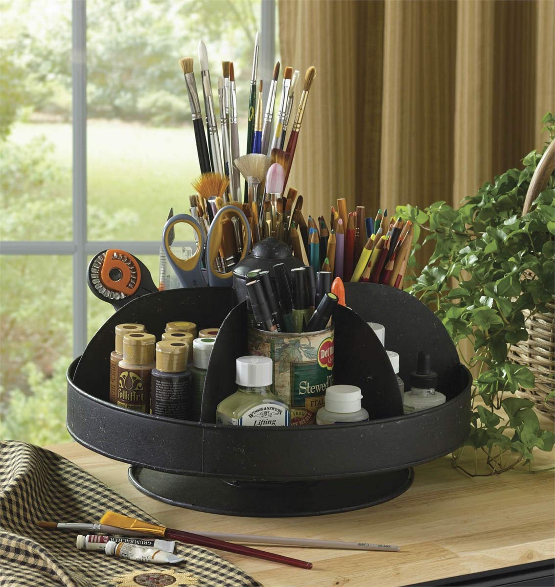 Black Lazy Susan Organizer by Park Designs