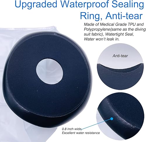 Miniatura 3 de PICC Line - Funda de ducha impermeable PICC para brazo superior manga de ducha PICC para ducha de quimioterapia herida superior del brazo protección