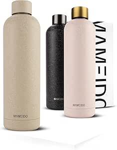 Mont-Clair Edelstahl Trinkflasche 500ml | 24h Kalt & 12h Warm | BPA-frei & Auslaufsicher