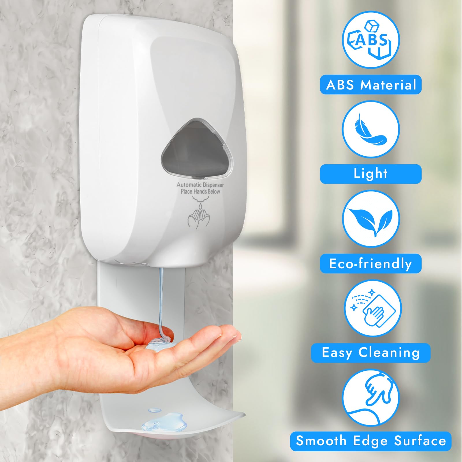 Bandeja dispensadora de goteo para montaje en pared, soporte dispensador de jabón, colector de goteo de detergente para ropa para evitar goteos y rociados (blanco) 3