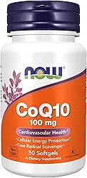 Coq10 100mg (50 softgels) - Now Sports