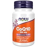 NOW Supplements&comma; CoQ10 &lpar;Coenzyme Q10&rpar; 100 mg&comma; Pharmaceutical Grade&comma; Cardiovascular Health&ast;&comma; 50 Softgels