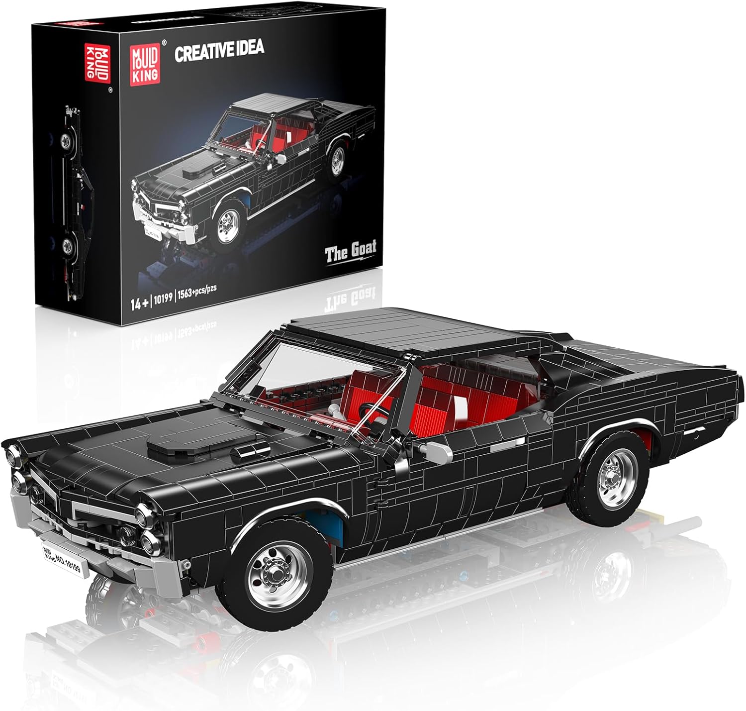 Mould King 10199 MOC Racing Car Model Kits, Vehicle Blocks Set Toys Model Suitable for 14+ Years Old to Build, House Decoration Gifts for Adults