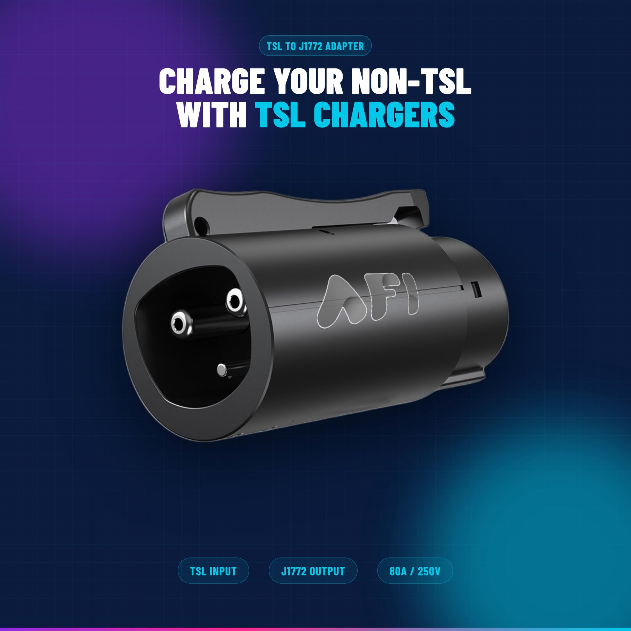 AFI | Adapter NACS na J1772 | Idealny do ładowania BMW, Rivian, Ford, Chevy, Volvo, Mercedes EV, nigdy więcej się nie zgubisz dzięki temu wszechstronnemu adapterowi