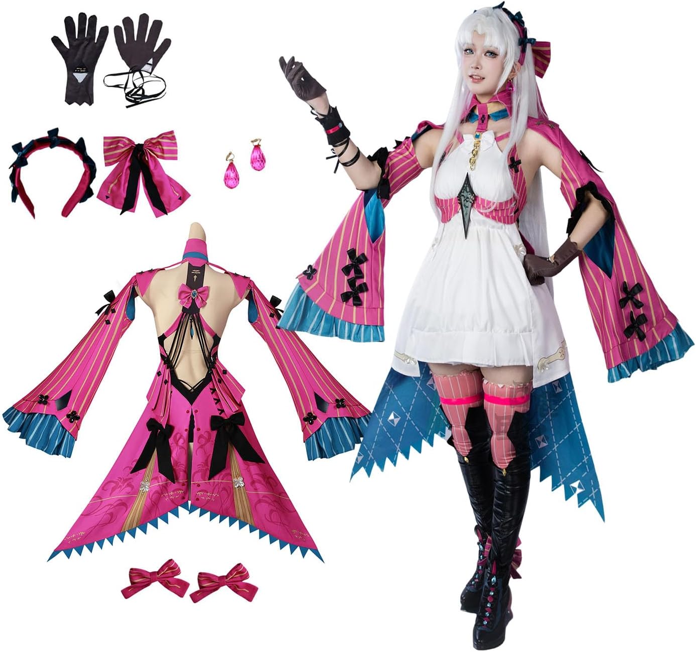 Amazon.co.jp: [AginDe] 鳴潮 カルロッタ コスプレ衣装 ウィッグ