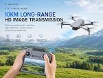 GTX17 Mini 4K Drone with Camera for Adults 4K HDR Video, HD Screen Controller Under 249g, 3-Axis Gimbal, 10KM Transmission, AI Track, Vertical Shooting, QuickShots, Auto GPS Return, 35 Minutes Flight Time (1 Battery, Standard Battery)