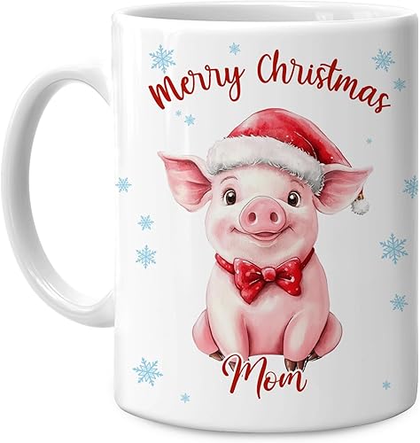 Vista 117 de Hyturtle Regalos personalizados para amantes de las ardillas, con sombrero de Papá Noel, taza de café de cerámica con nombre personalizado, taza