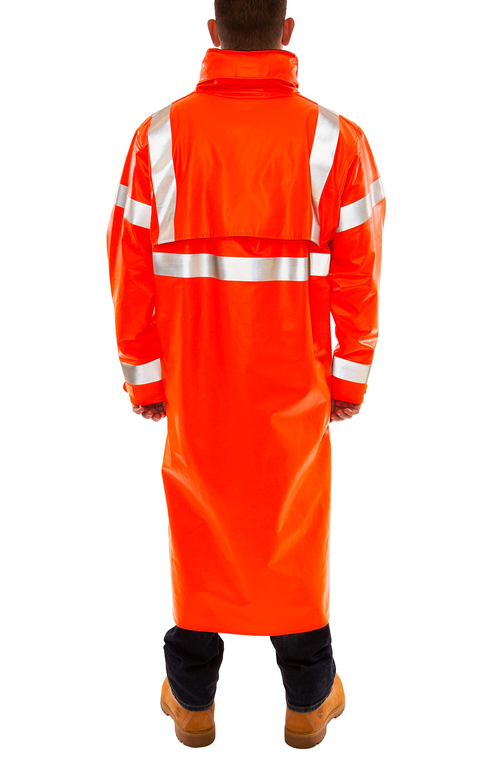 Tingley Eclipse C44129 Coat, Medium, High Visibility Fluorescent Orange-Red