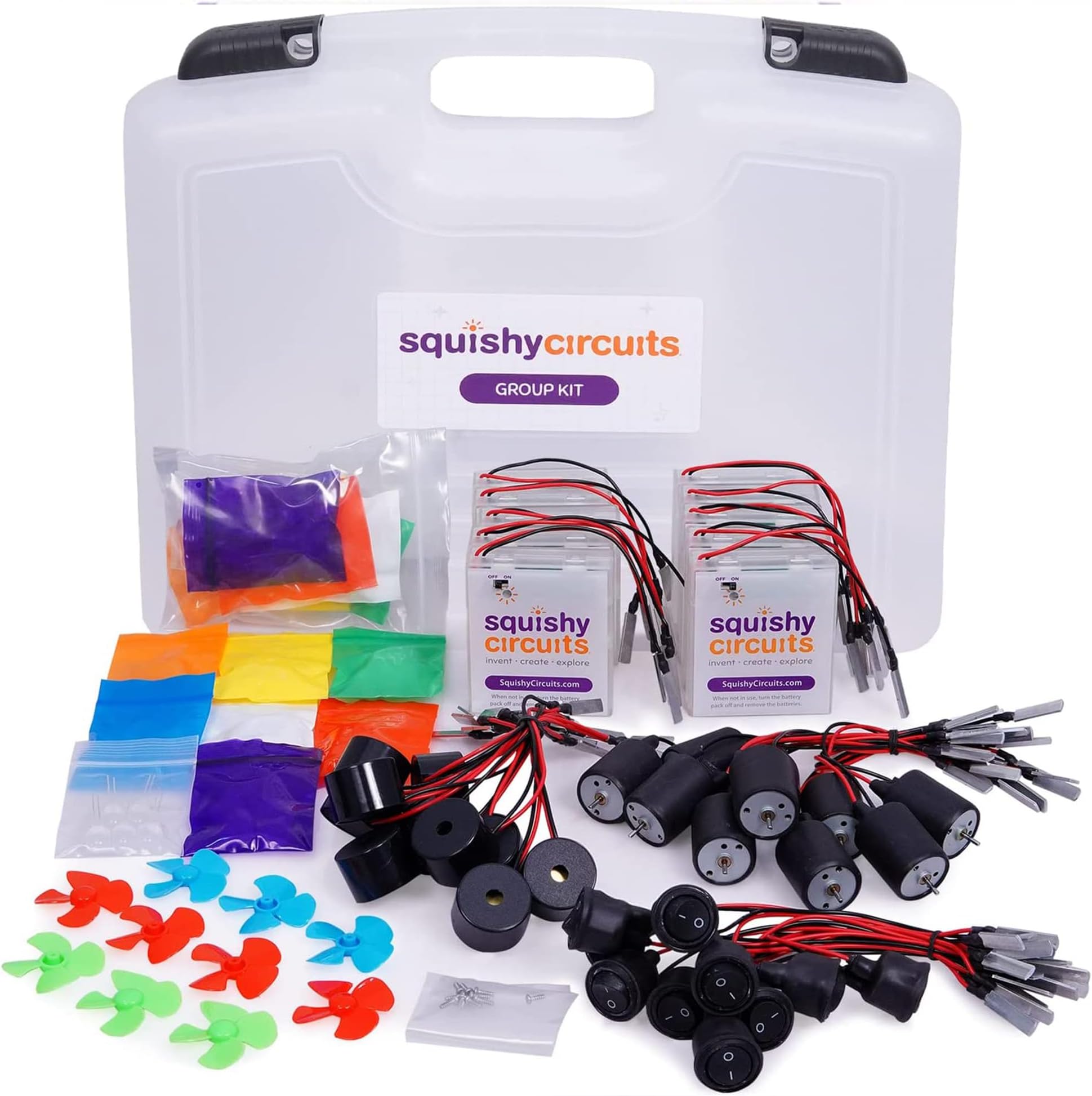 - Squishy Circuits Group Kit - Explore Electrical Circuits with Play Dough - STEM Science Kits for Kids Age 8-12 - Fun and Educational for Classrooms, Camps, Libraries, Museums and More!