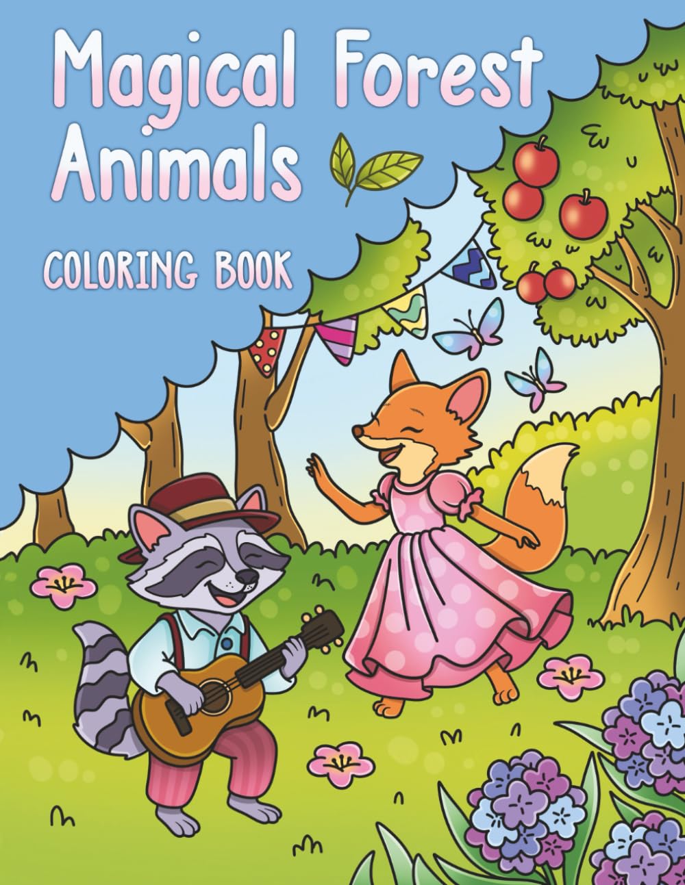 Magical Forest Animals Coloring Book