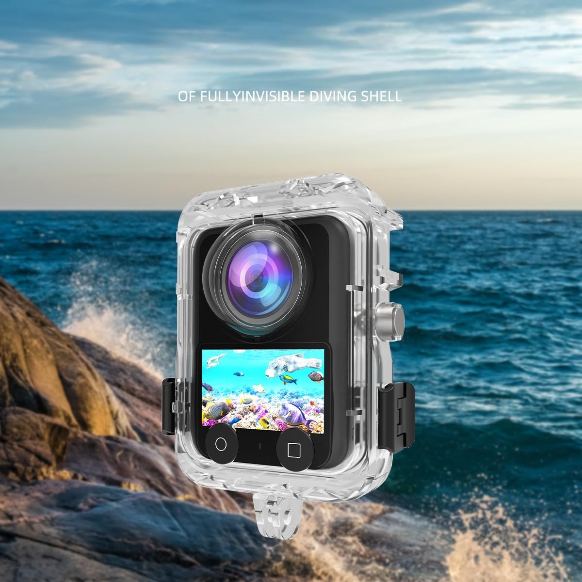 Do DJI Osmo 360, wodoodporna obudowa HD odporna na uderzenia i zarysowania obudowa do nurkowania, kamera sportowa Osmo 360 podwodna powłoka ochronna (40 metrów)