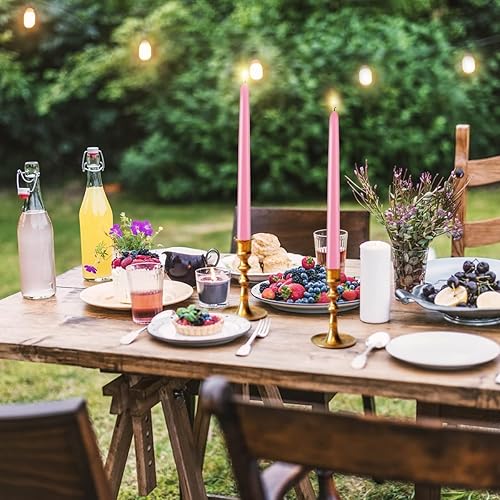 Miniatura 3 de Velas cónicas sin perfume de 10 pulgadas para romántico, 12 velas delgadas de 78 pulgadas para cena, fiesta, decoración del hogar y emergencia
