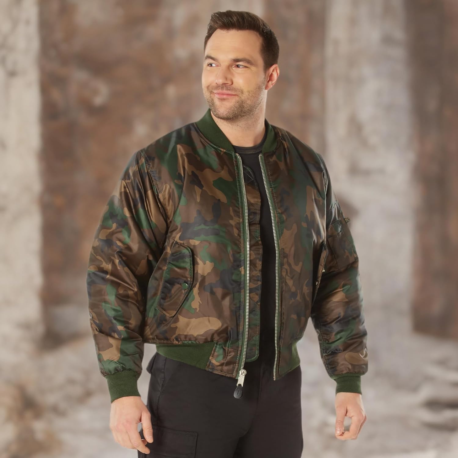 Rothco MA-1 Flight Jacket – Iconic Bomber Style Cold Weather Coat Windbreaker - Image 10