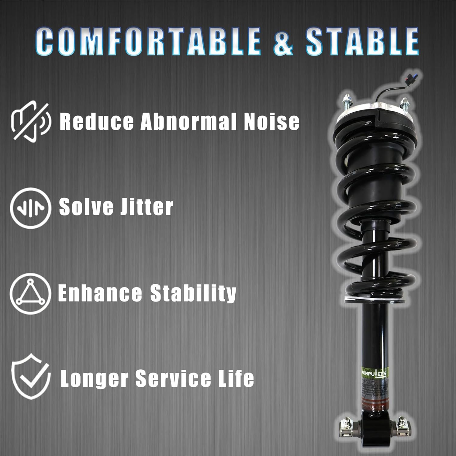 85640957 2Pcs Front Shock Absorbers Strut Assys .Compatible with Chevrolet Silverado 1500 GMC Sierra Suburban Sierra Yukon XL Cadillac Escalade 2021-2024.Replacement OE for 84828331 84828335