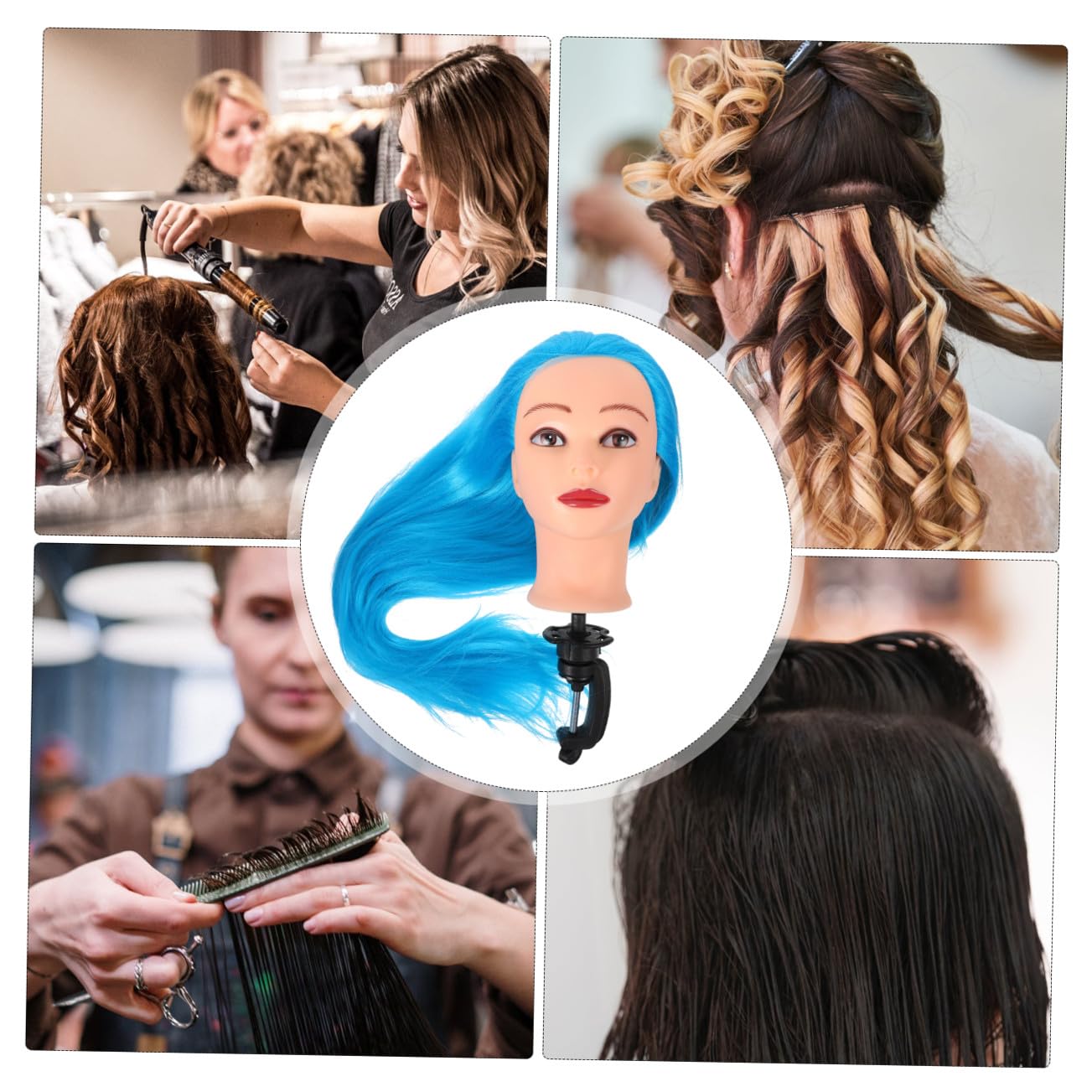 Testa Di Manichino Per Parrucchieri Testa Da Allenamento Per Donne Per Acconciature Per Tagliare Arricciare Intrecciare e Acconciare i Capelli