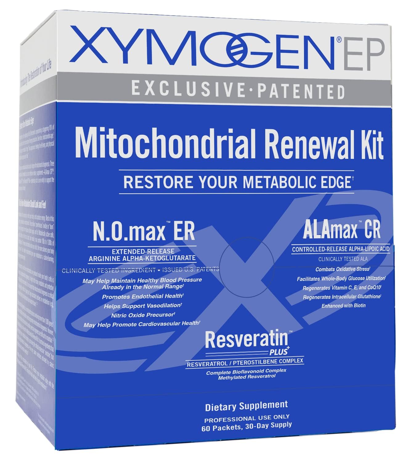 XYMOGEN Mitochondrial Renewal Kit - Resveratrol Supplement with Quercetin Phytosome and Whey Protein - Mitochondrial Supplements for Healthy