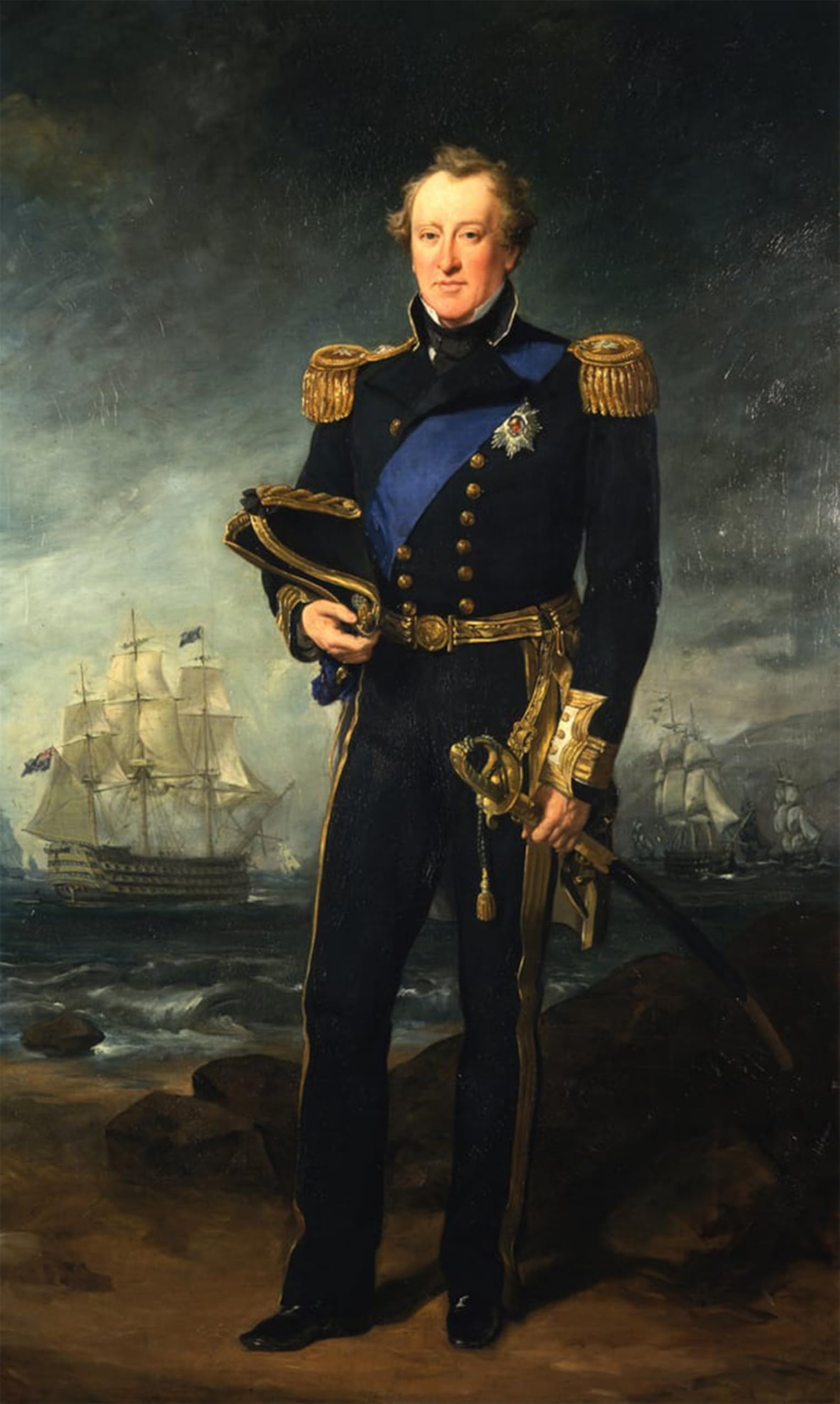 SERENDIPITP Vintage Wall Art Canvas Nordic Poster Canvas Print Picture Portrait of Algernon Th of Northumberland by Francis Grant Wall Art Poster for Home Decor 60x90cm