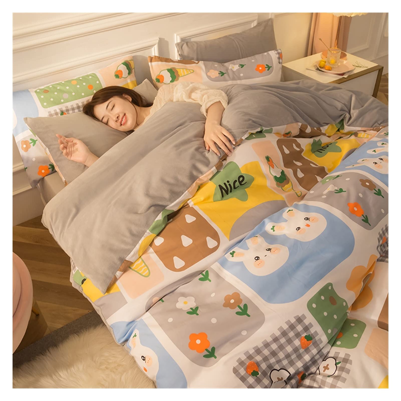 Housse de couette velours anti-froid pour ne plus grelotter au lit en hiver
