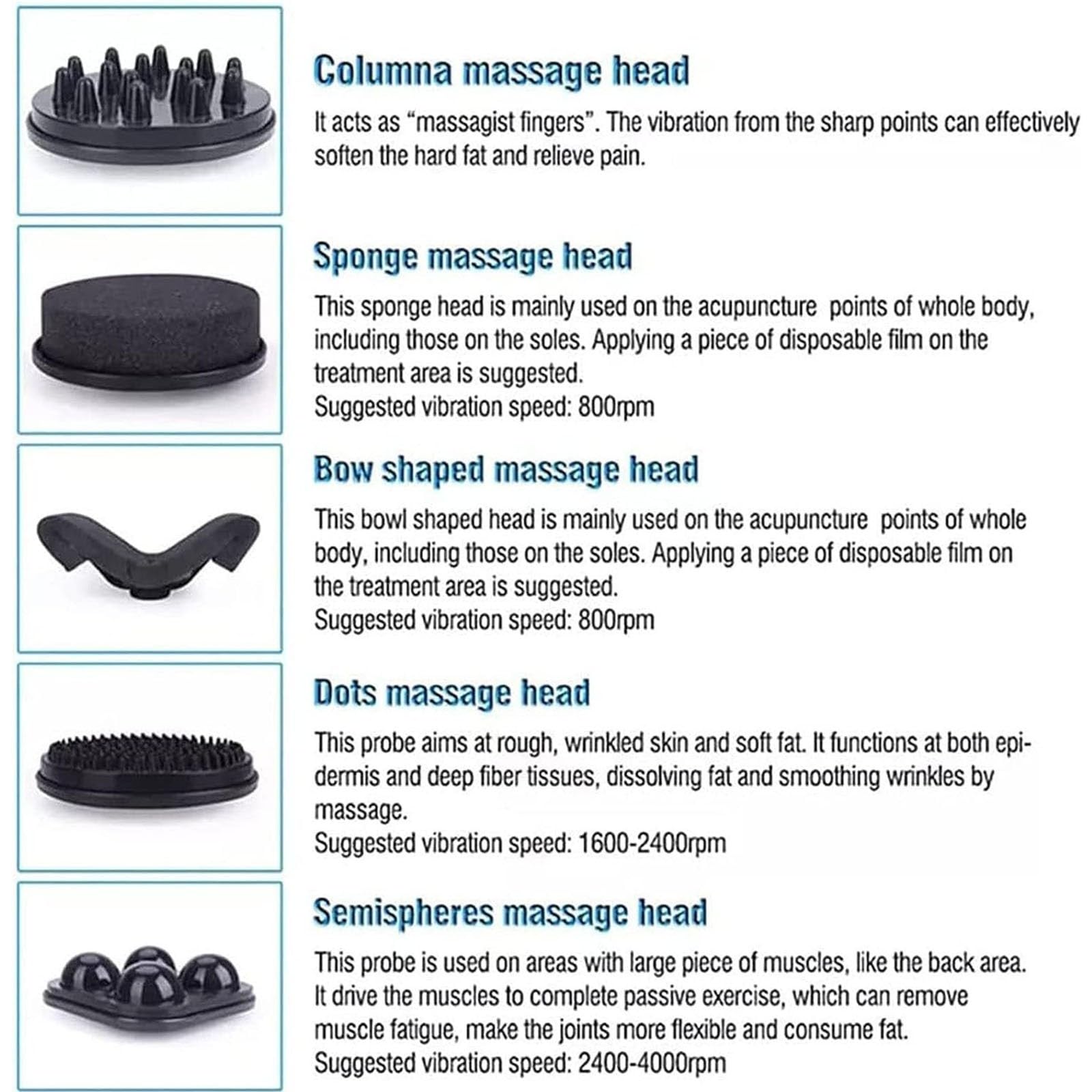Massager Dimagrante Elettrico G5 Ad Alta Frequenza, Massaggiatore A Vibrazione G5, Massaggiatore Per Modellare Il Corpo Ad Alta Frequenza, Con 5 Teste Di Massaggio