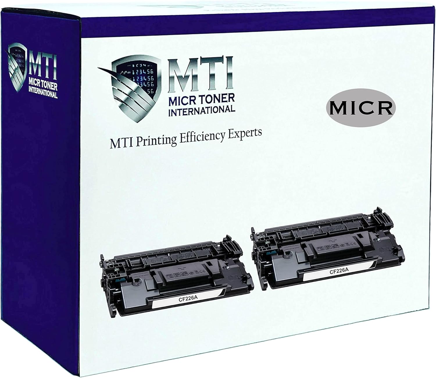 MTI 26A MICR Toner Compatible Replacement for HP 26A 26X | Laser Printer M402 M402dn M402n M402dw M426fdn M426fdw | CF226A CF226X Check Printing Ink Cartridge (Pack of 2)