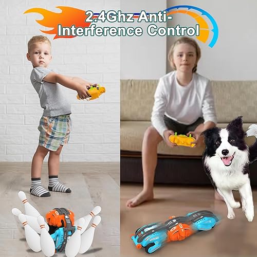 Miniatura 5 de Auto a control remoto, auto de serpiente de acrobacias a control remoto, rollo de 360 con detección de gestos de mano y rotación táctil, auto de