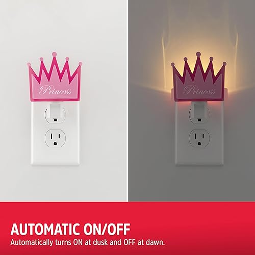 Miniatura 3 de Energizer Luz nocturna de corona de princesa, detección de luz, blanco suave, luz nocturna para dormitorio, baño, guardería, pasillo, cocina, 3000