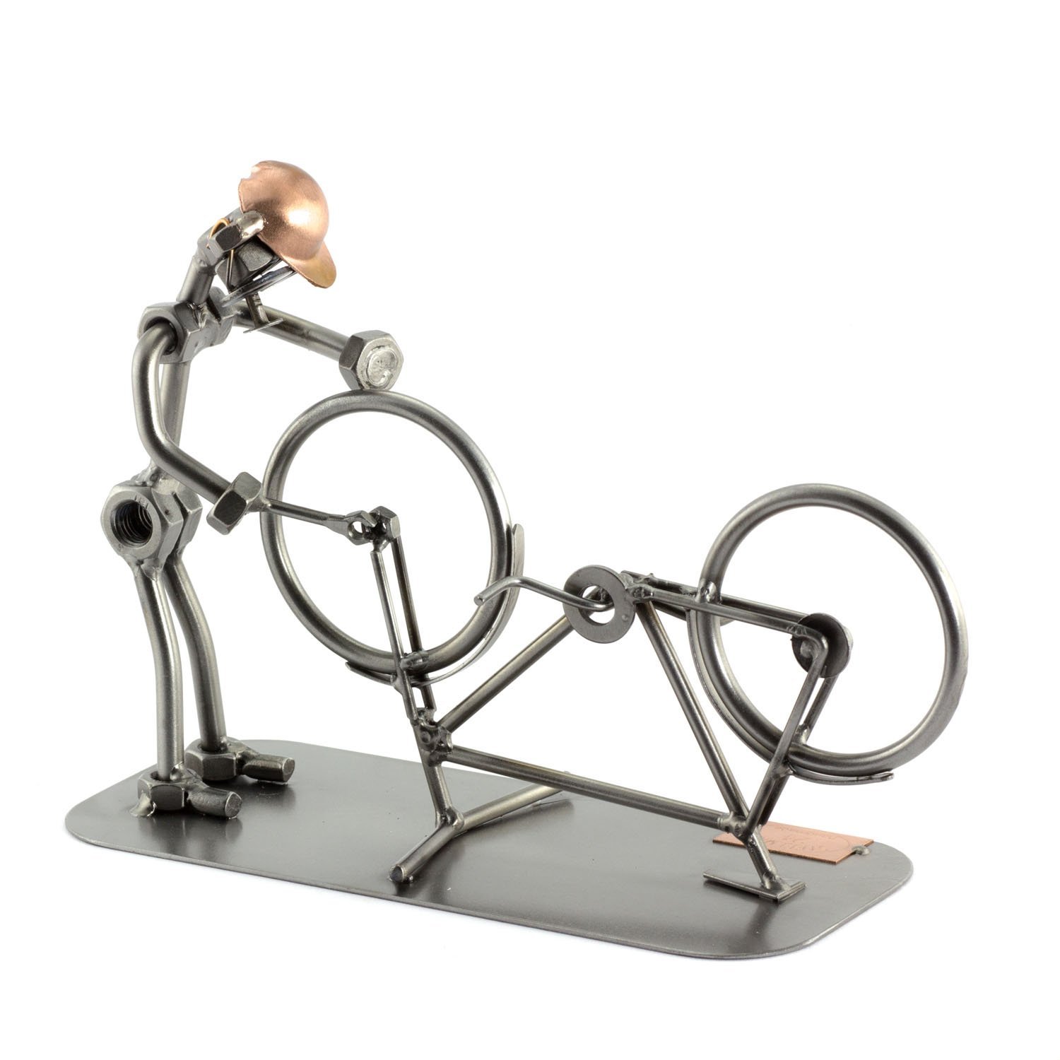 Steelman24 I schroevenmannetje Quad I Made in Germany I handwerk I cadeau- idee I stalen figuur I metalen figuur I metalen mannetje