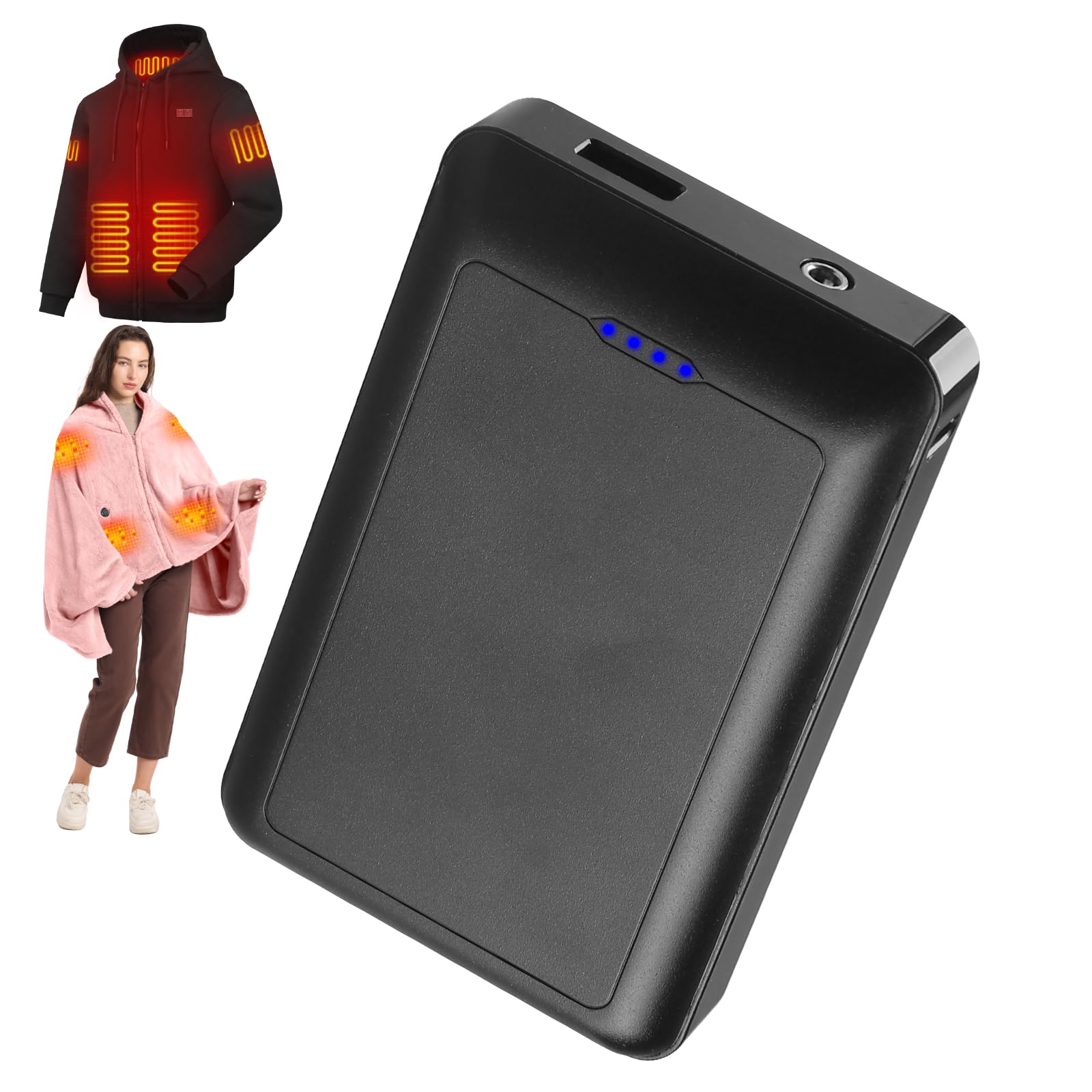 Power Bank Portable Charger 7 4V 16000mah with USB Cable