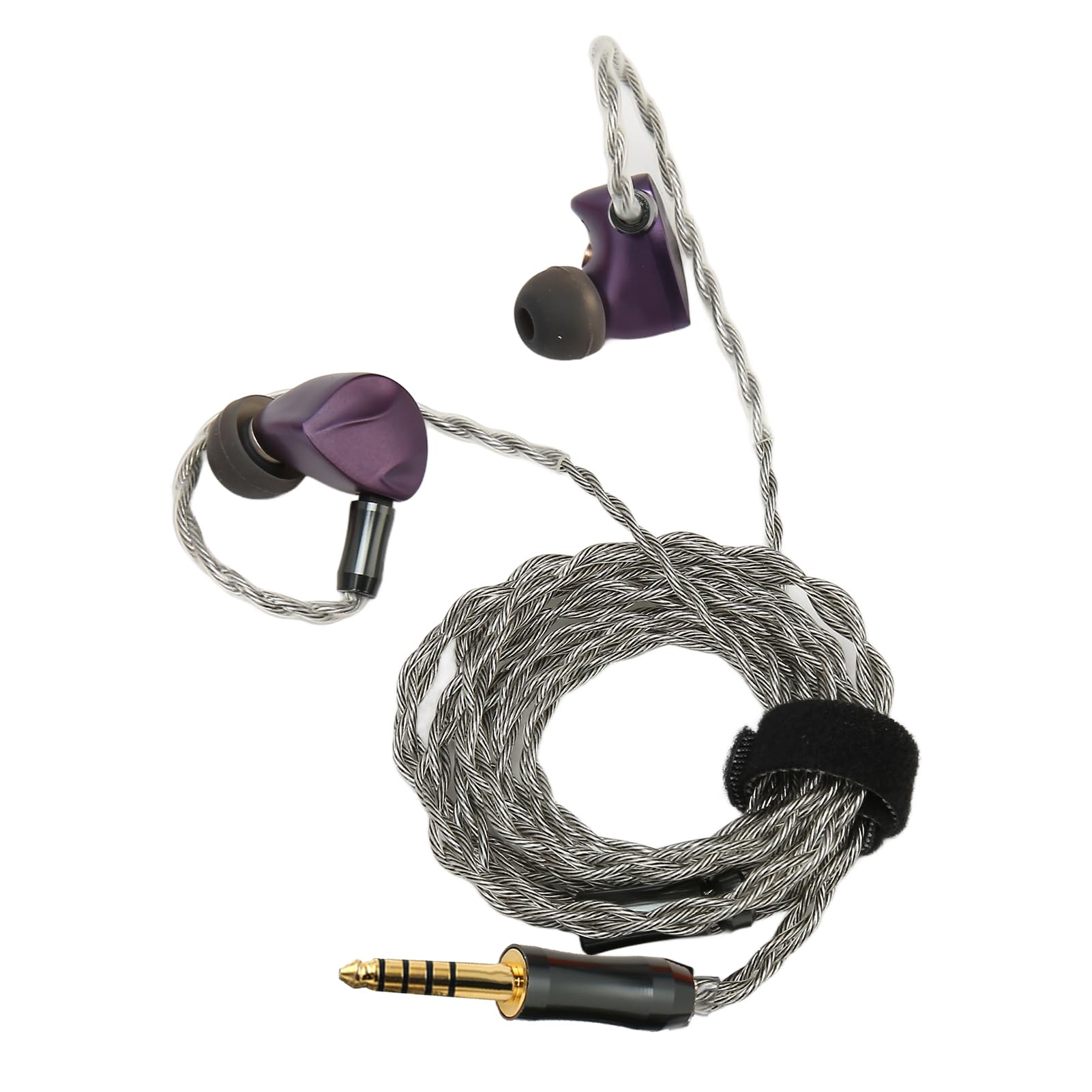 WINH Cuffie per Monitor, cuffie di regolazione cablate professionali con cavo staccabile per musicista, colore viola (4.4)