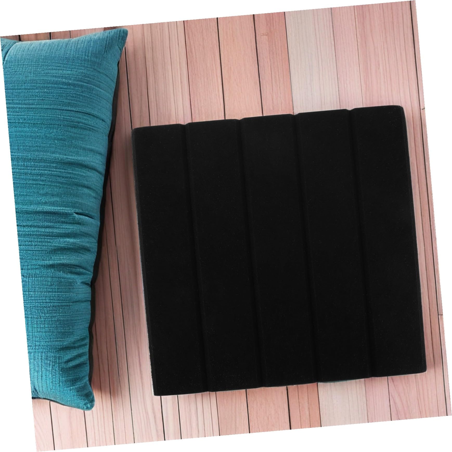 Kisangel 12 pezzi Pannelli Fonoassorbenti Autoadesivi Nero Verticale per Pareti Ufficio Studio Teatro Insonorizzanti e Decorativi con Assorbimento Sonoro Professionale