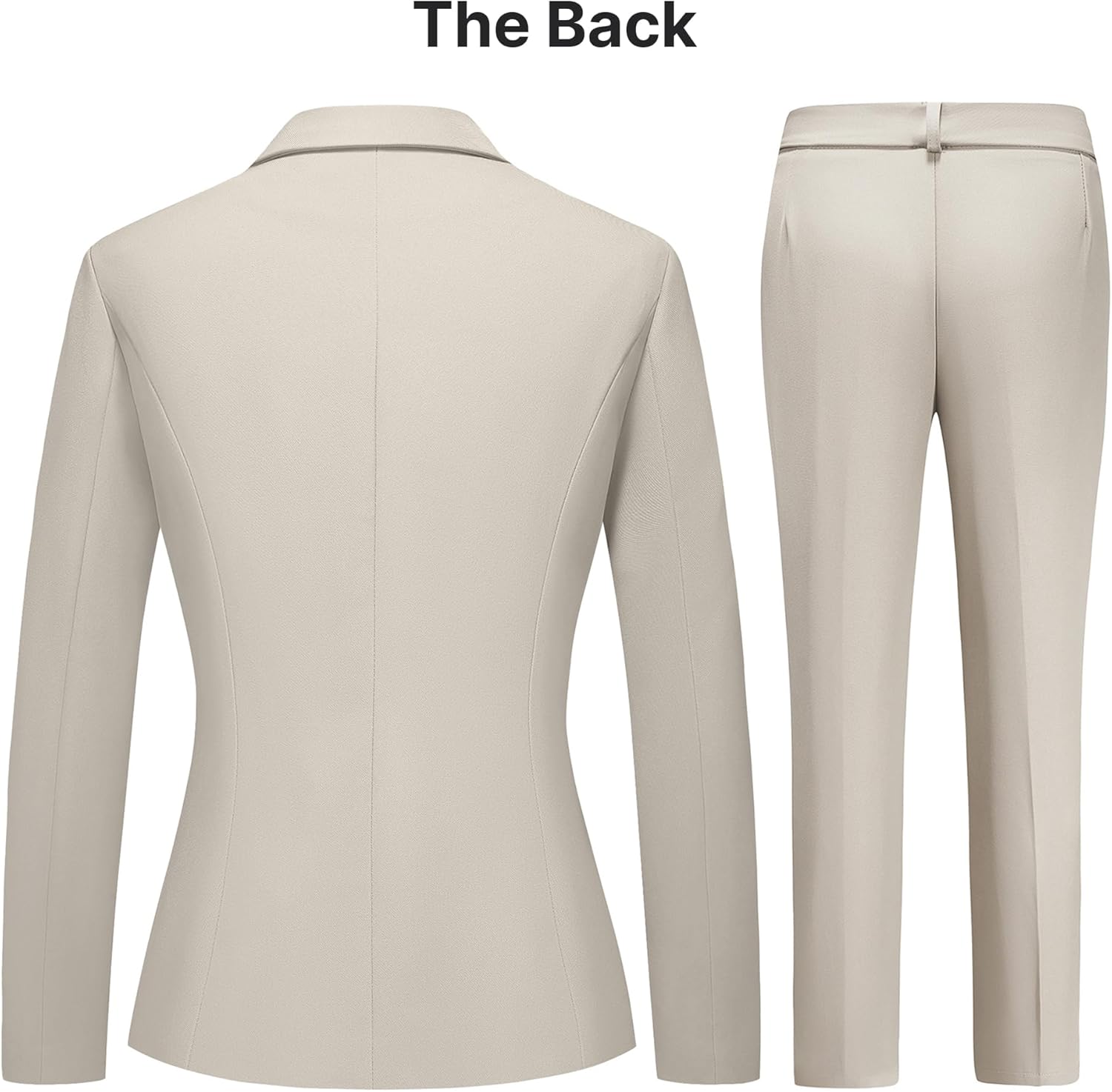 Women's Business Suits for Work Professional 2 Piece Slim Fit Outfits for Women - Image 4