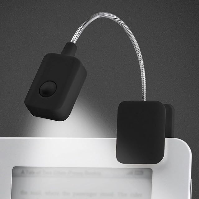 Steellwingsf Clip-on LED Reading Light Lamp,Flexible Neck Portable Light for Night Reading in Bed