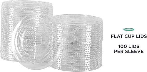 Miniatura 5 de Eco-Products BlueStripe - Tapas planas de plástico reciclado, caja de 1000, se adapta a vasos de plástico de 9 a 24 onzas, hechas de 30% botellas de