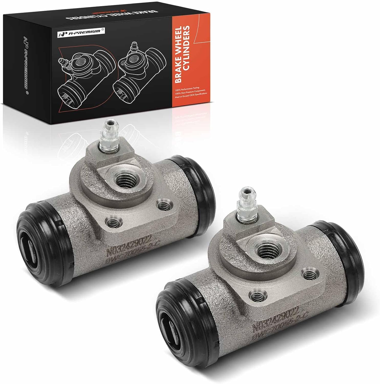 A-Premium Rear Drum Brake Wheel Cylinder Compatible with Select Chevrolet, Cadillac, Oldsmobile & Pontiac Models - Malibu, Classic, Fleetwood, Alero, Cutlass, Grand Am, Grand LeMans, LeMans, 2-PC Set