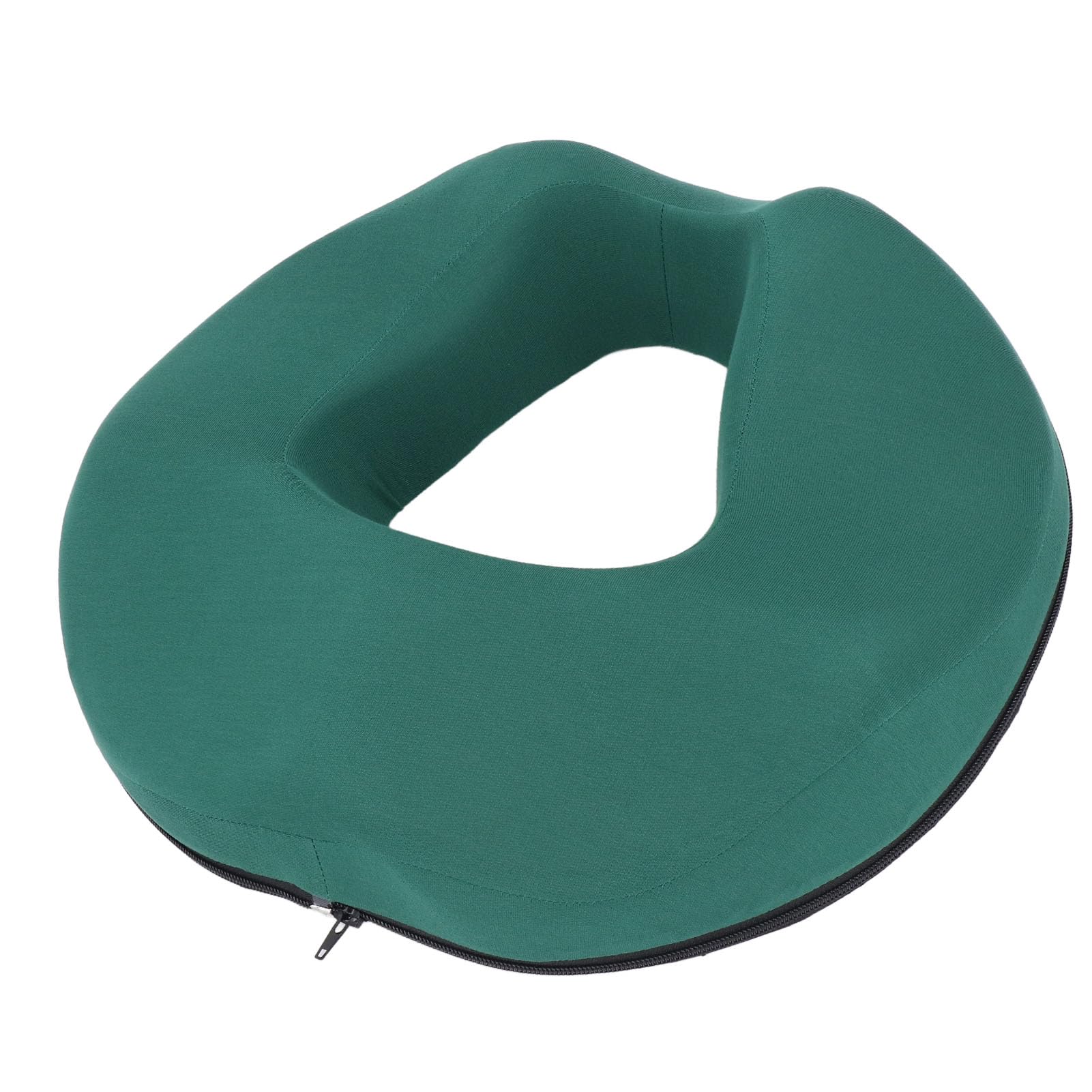 Cuscino a Ciambella in Memory Foam Cuscino Ergonomico per Alleviare la Sciatica su Sedia da Ufficio Sedia a Rotelle per Auto 16,54 X 14,76 X 3,74 Pollici (Verde)