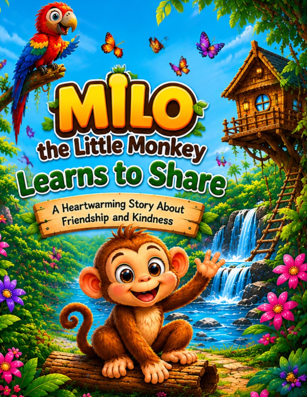 MILO THE LITTLE MONKEY LEARNS TO SHARE (The Adventure of Milo the little monkey)