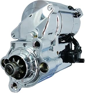 New Chrome Starter Compatible with Harley Davidson XL1200T Superlow 1200T 2014-2018; XL1200V Seventy-Two 2012-2017; XL1200X Forty-Eight 2010-2022 41052136 31390-91 SHD0004C 18477NC 3139091A