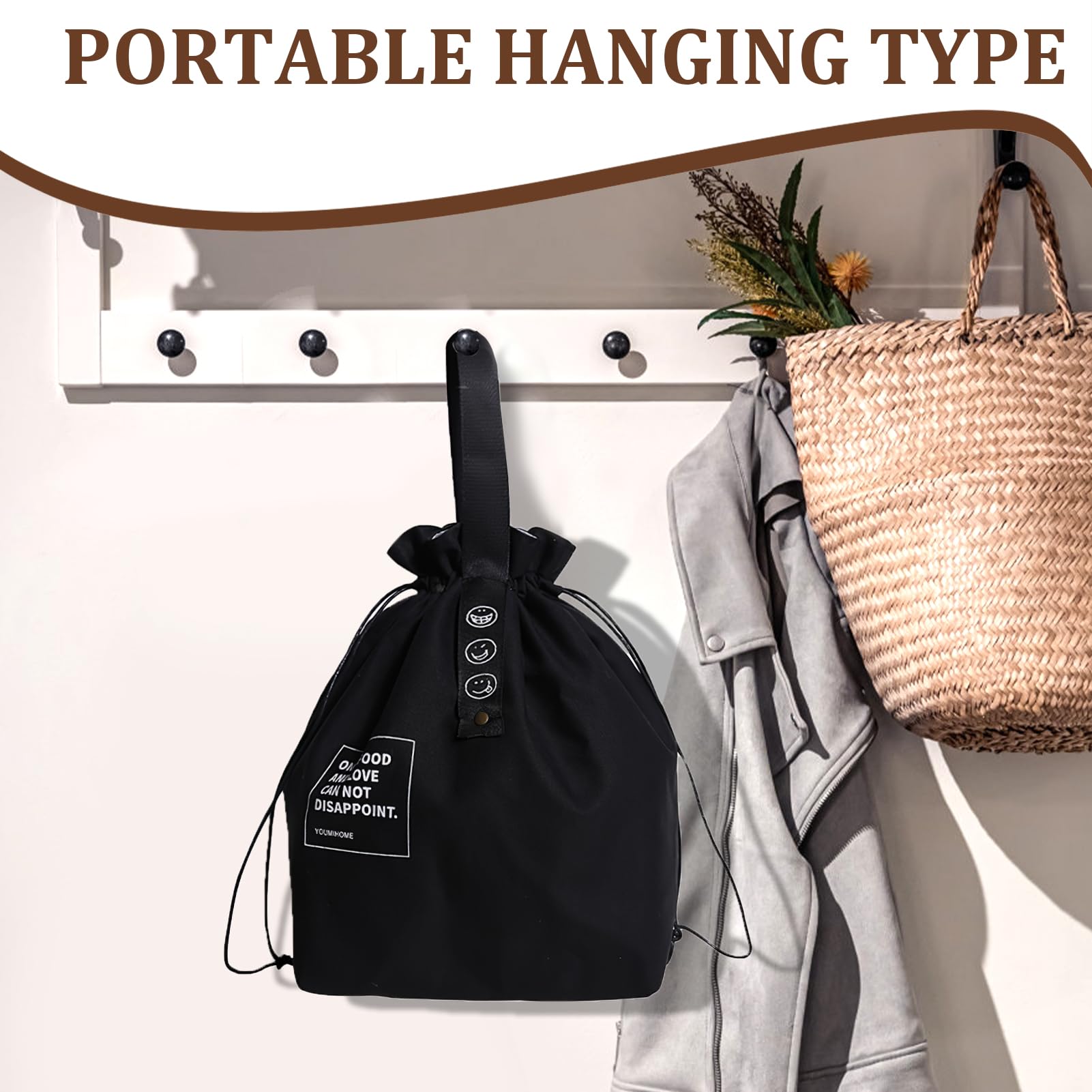 Borsa Termica Porta Pranzo, Borsa Termica Piccola per Ufficio Scuola, Riutilizzabile Borsa Frigo Piccola Pranzo Ufficio, Borsa Frigo Piccola In Tela, Borsa termica Impermeabile e Pieghevole - Nero
