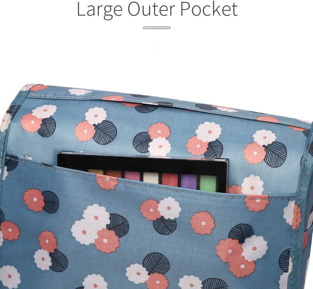 HaloVa Toiletry Bag Multifunction Cosmetic Bag Portable Makeup Pouch Waterproof Travel Hanging Organizer Bag for Women Girls, Black