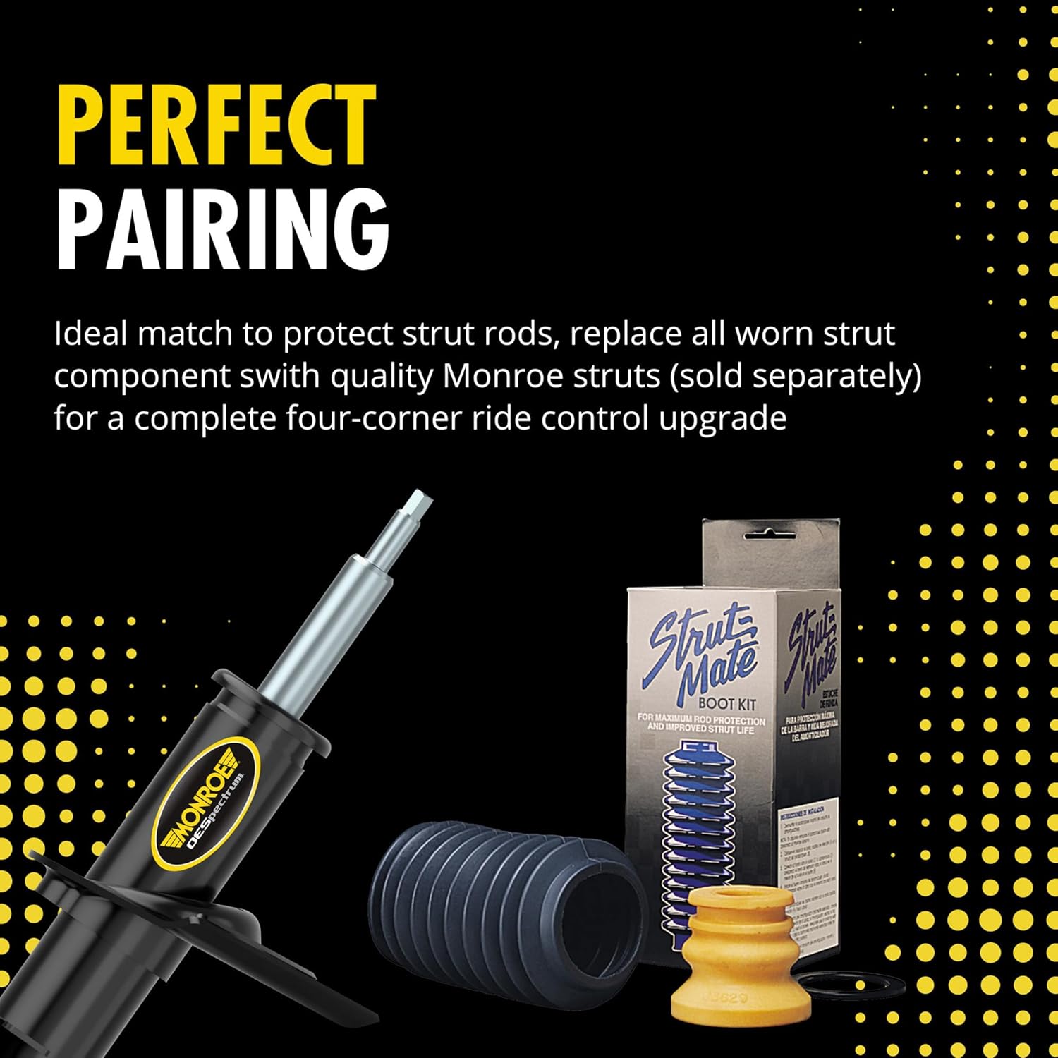 Monroe Strut-Mate 63632 Suspension Strut Bumper and Bellows Kit for Toyota Camry