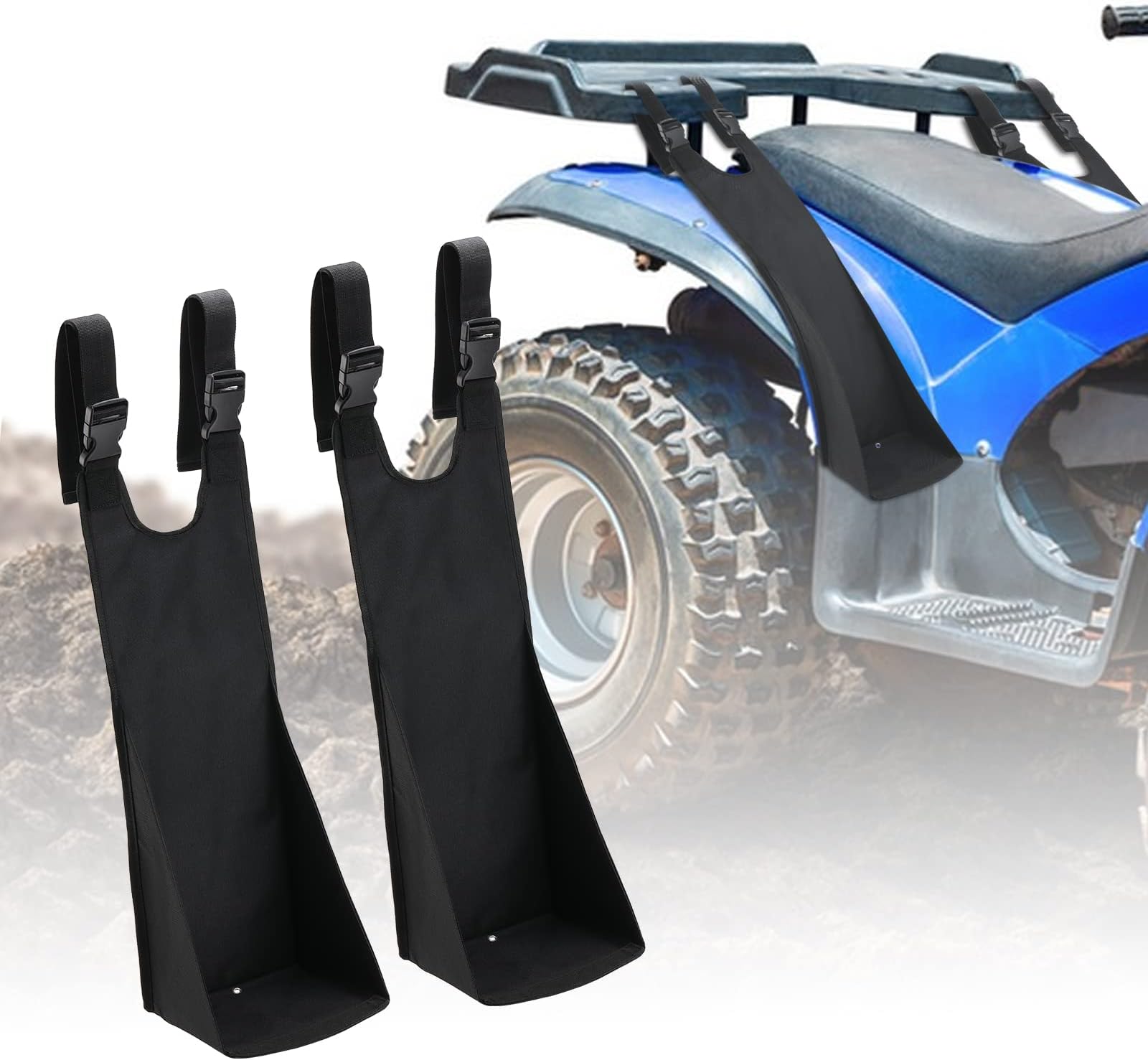 OFIG Universal ATV Rear Passenger Foot Rest, Foldable Heavy Duty Rear