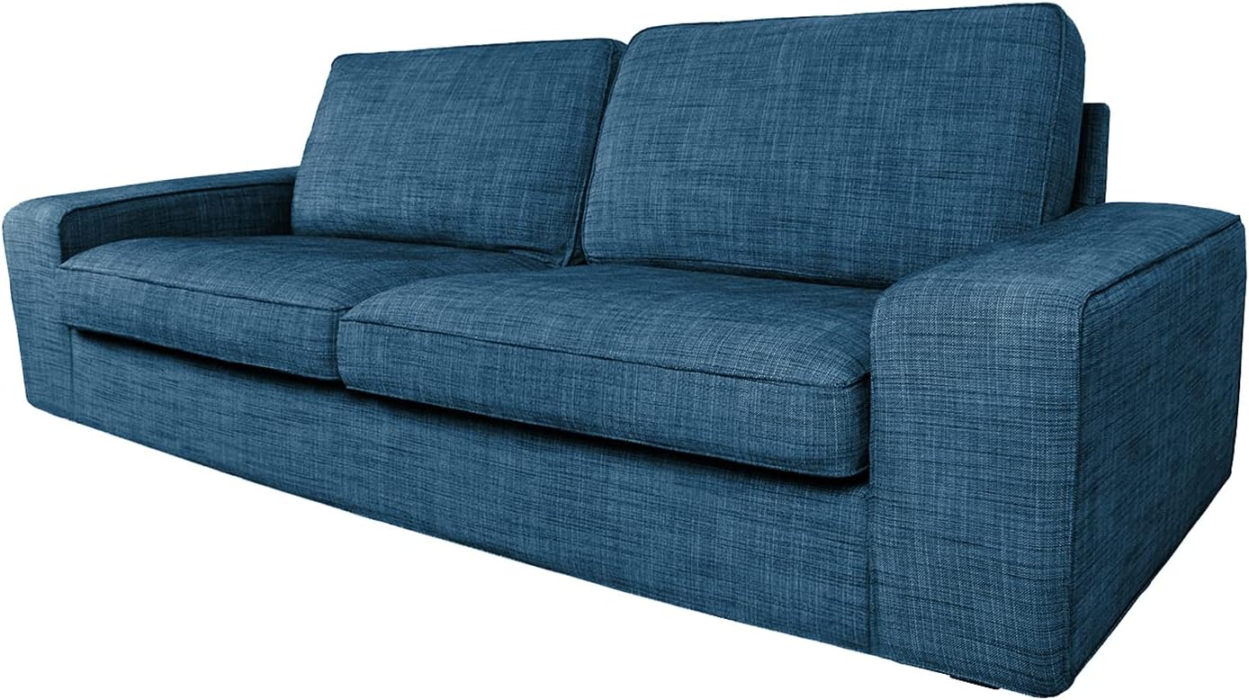 Couch Cover ONLY! for IKEA Kivik 3 Seat Sofa (228cm), Sofa Covers for 2 Cushion Small Couch, Sofa Slipcovers for Living Room with Cushion Covers (S-29, 3 Seat)