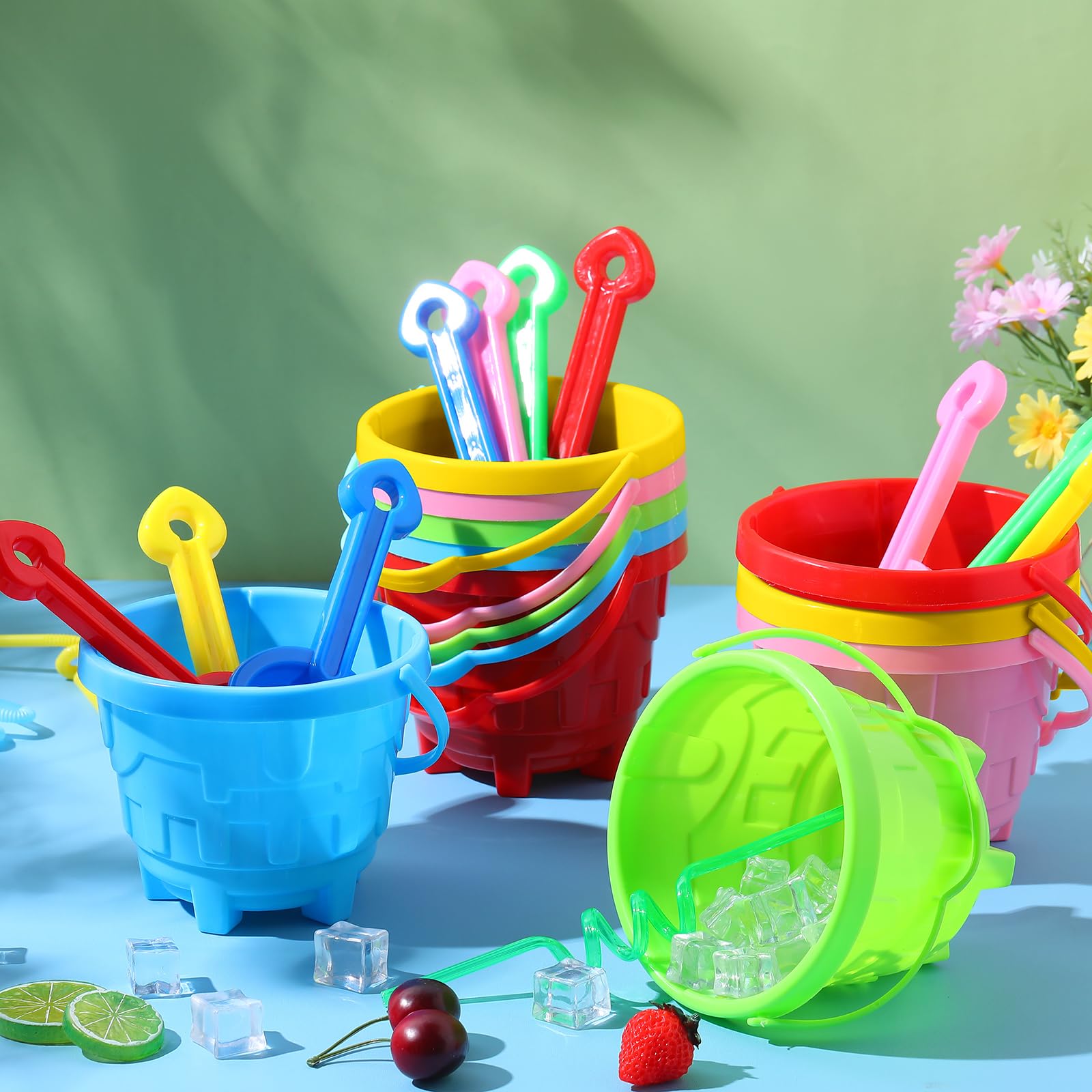Beach Pails And Shovels For Kids Leitee 20 Pcs Beach Buckets And Sand ...