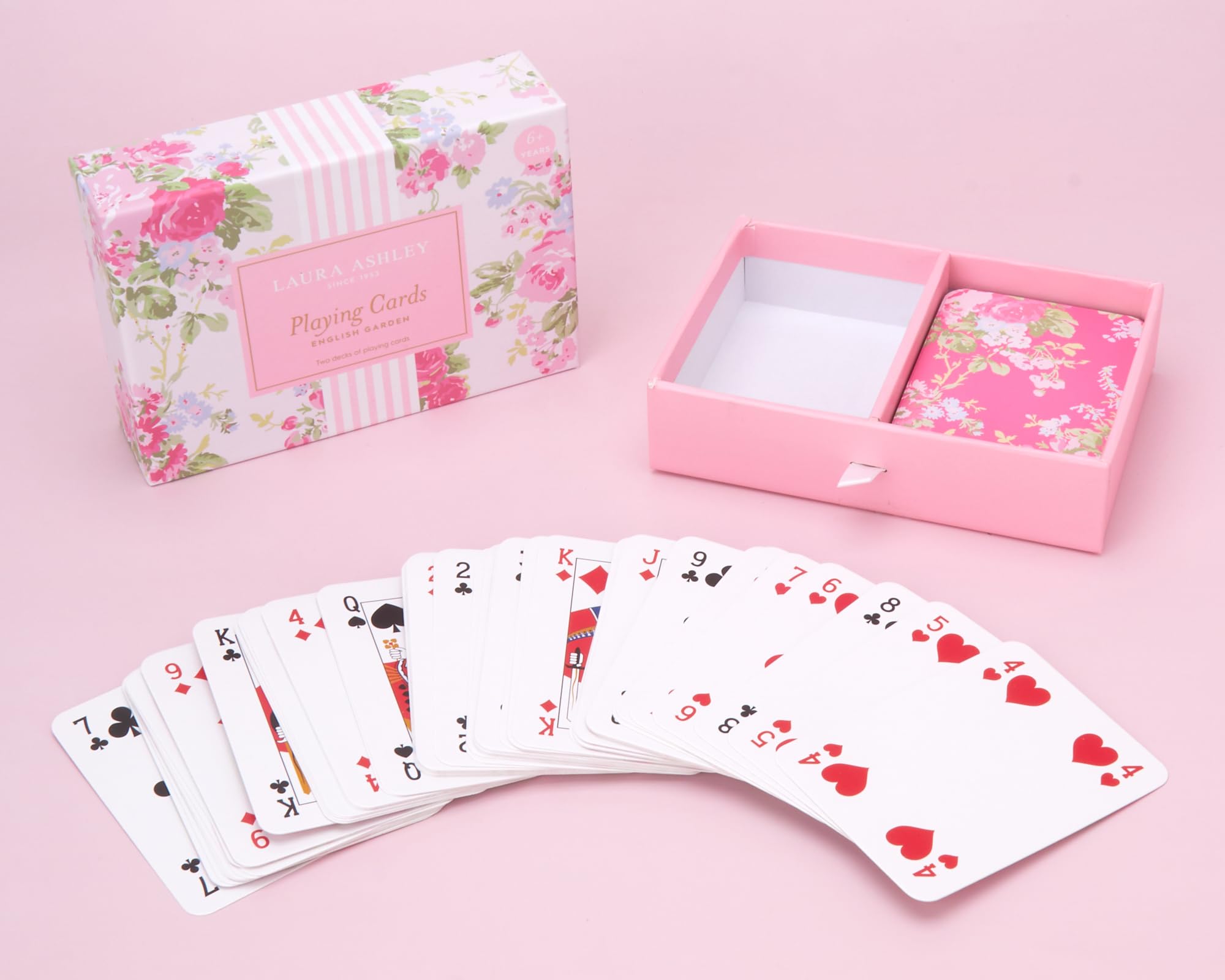 Amazon.com: Laura Ashley English Garden Playing Cards – Set of 2