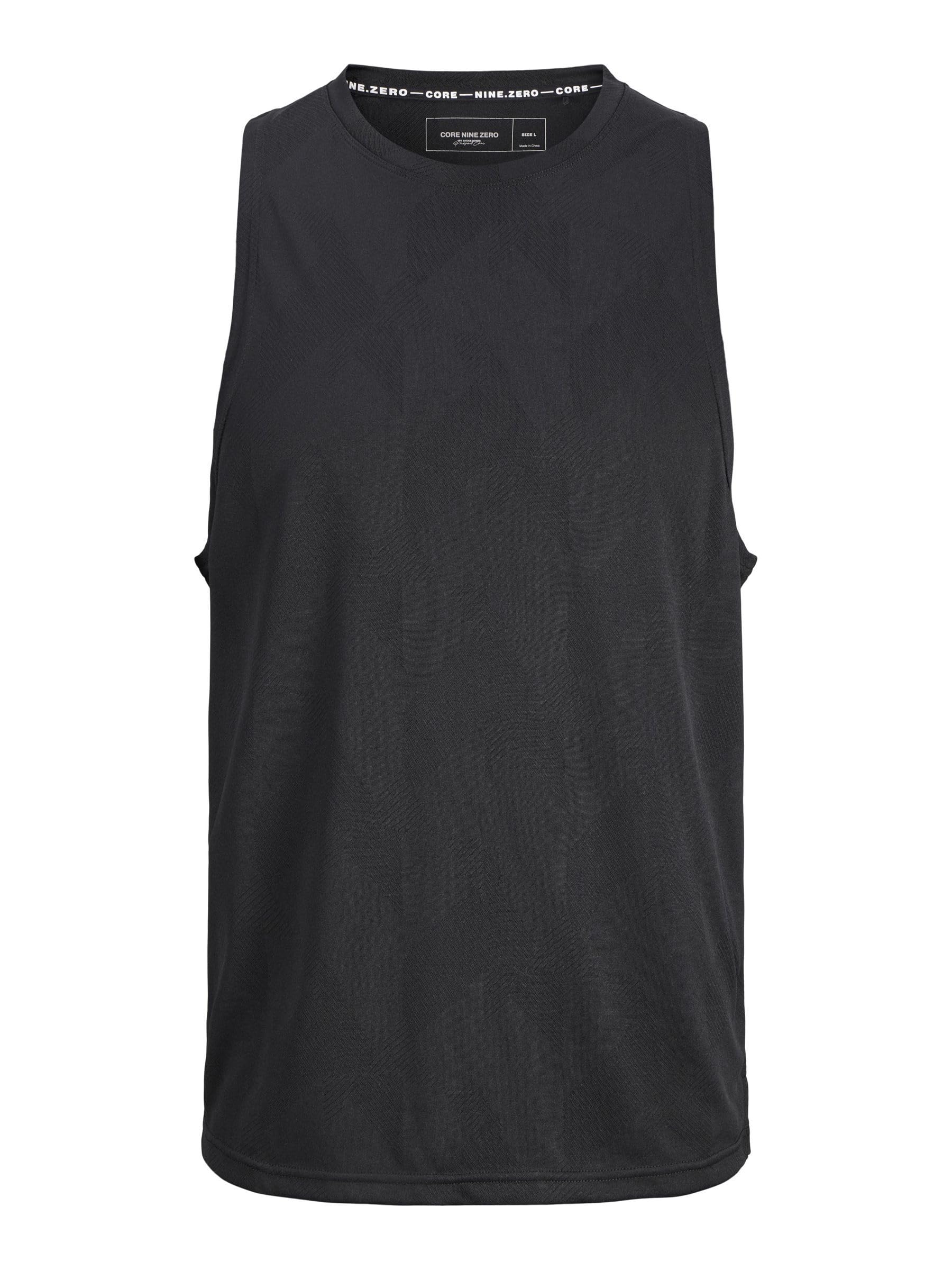 JACK & JONES Męski tank top sportowy CNZ, czarny, XL