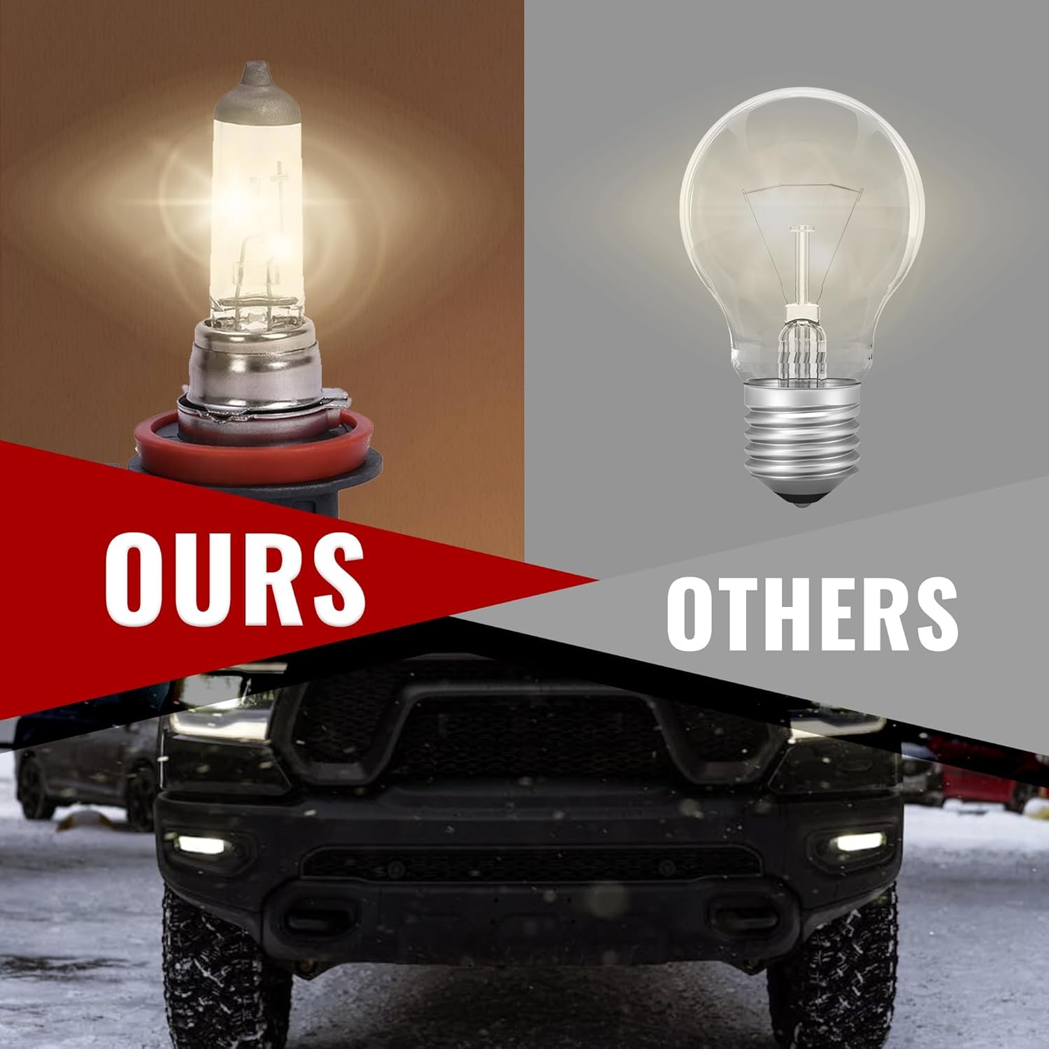 HECASA 2Pcs Fog Lights Compatible with 2013-2018 Ram 1500 2019-2022 Ram 1500 Classic Replacement for 68104821AC 68104820AC Front Bumper Driving Lamp w/Bulbs Smoke Lens LH & RH